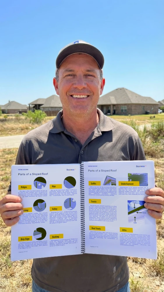 Roofing contractor with the Roofing Quick Reference Guide