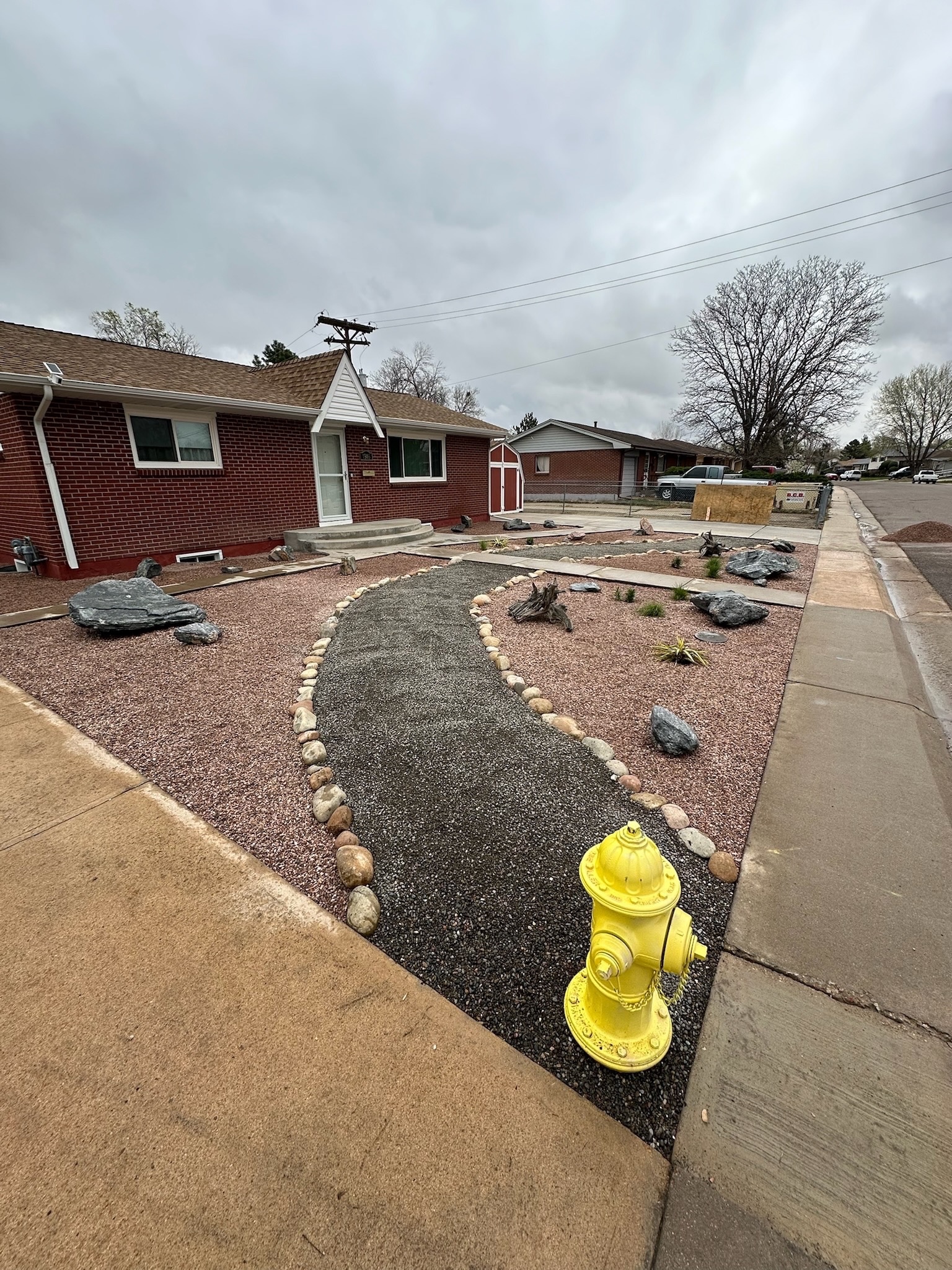 Front yard landscaping