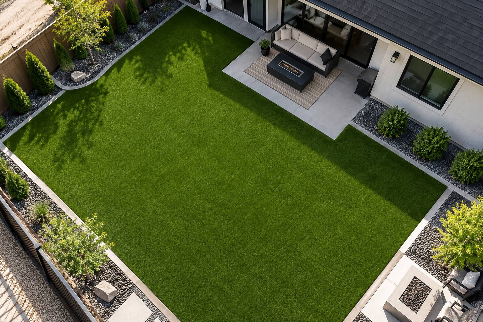 Artificial turf installation