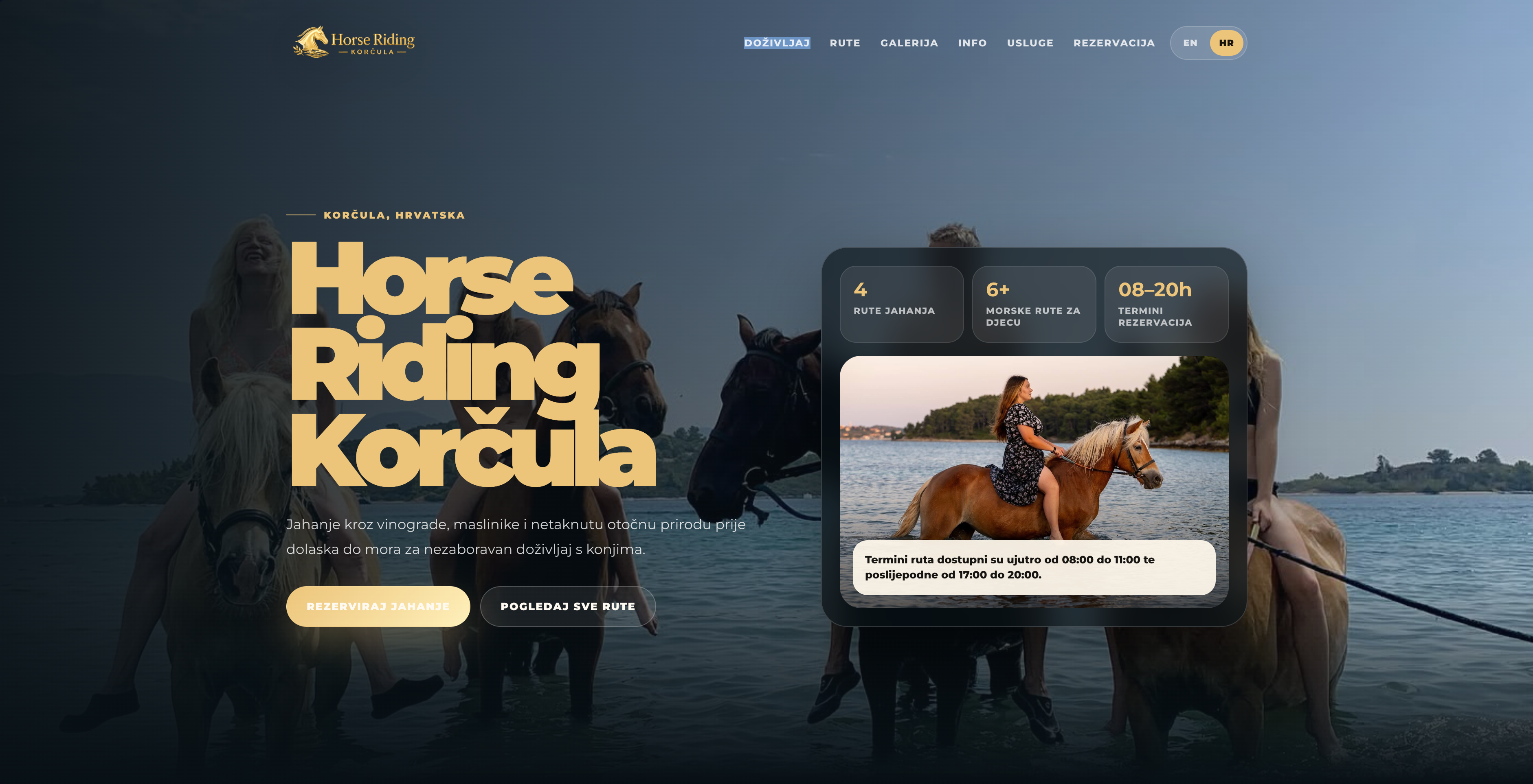 Horse Riding Korčula web preview