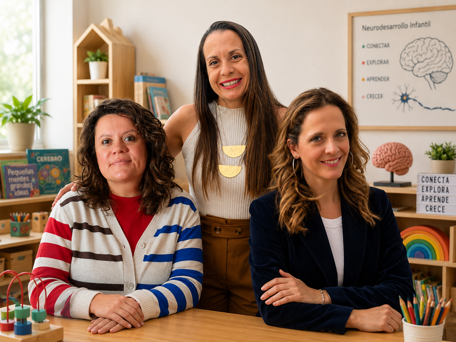 Ana Blanco con Marta Álvarez y Lurdes Vizcaíno