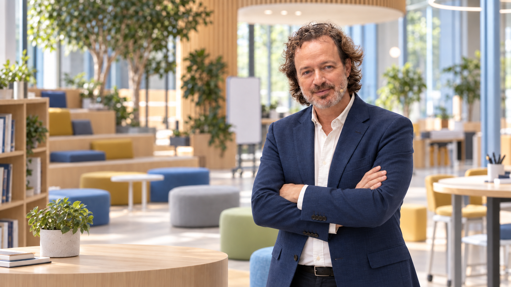 José Picó con los centros finalistas en la categoría Neuroarquitectura y diseño de espacios