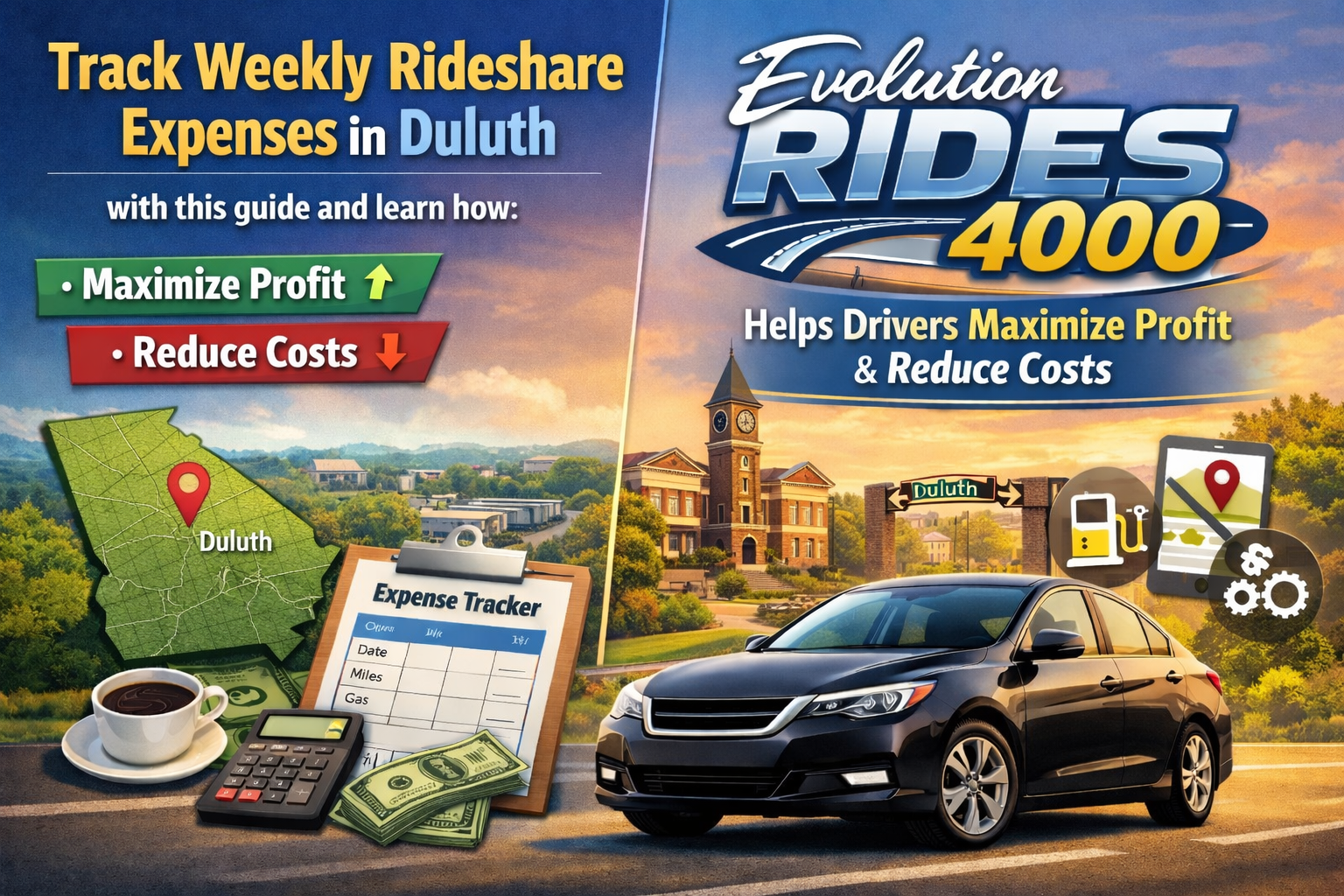 “Track weekly rideshare expenses in Georgia with this guide and learn how Evolution Rides 4000 helps drivers maximize profit and reduce costs.”