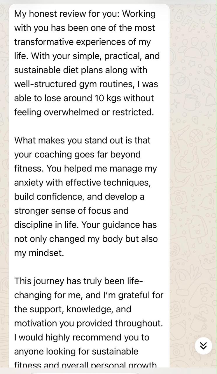 Client testimonial