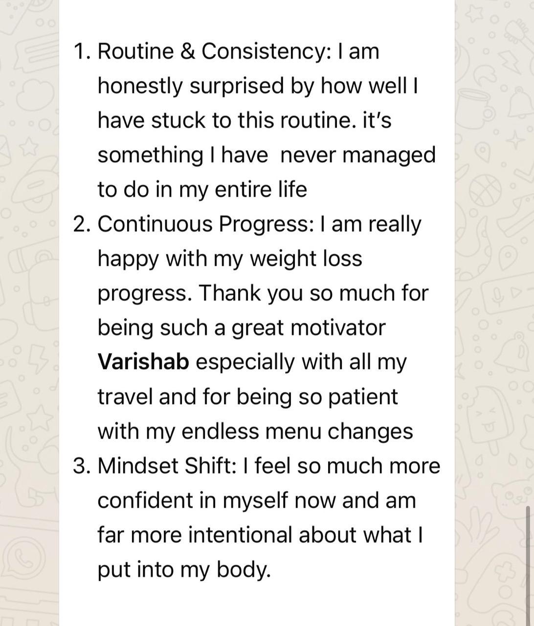 Client testimonial