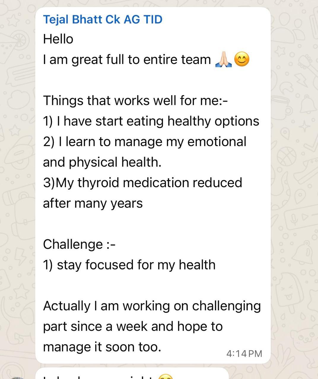 Client testimonial