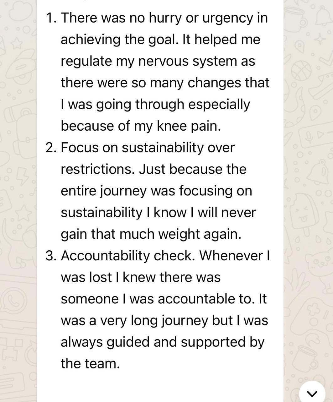 Client testimonial