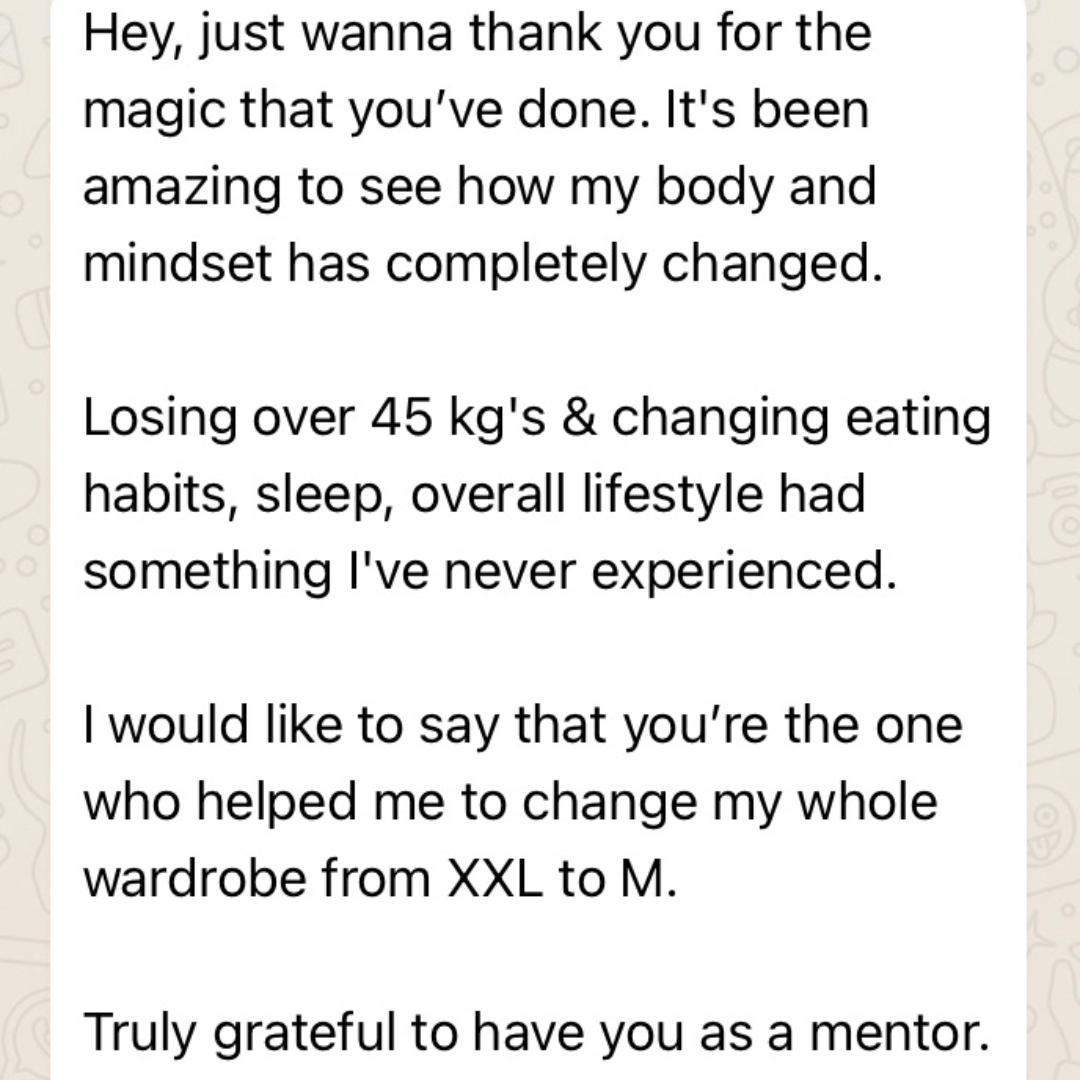 Client testimonial