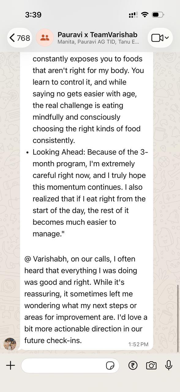 Client testimonial