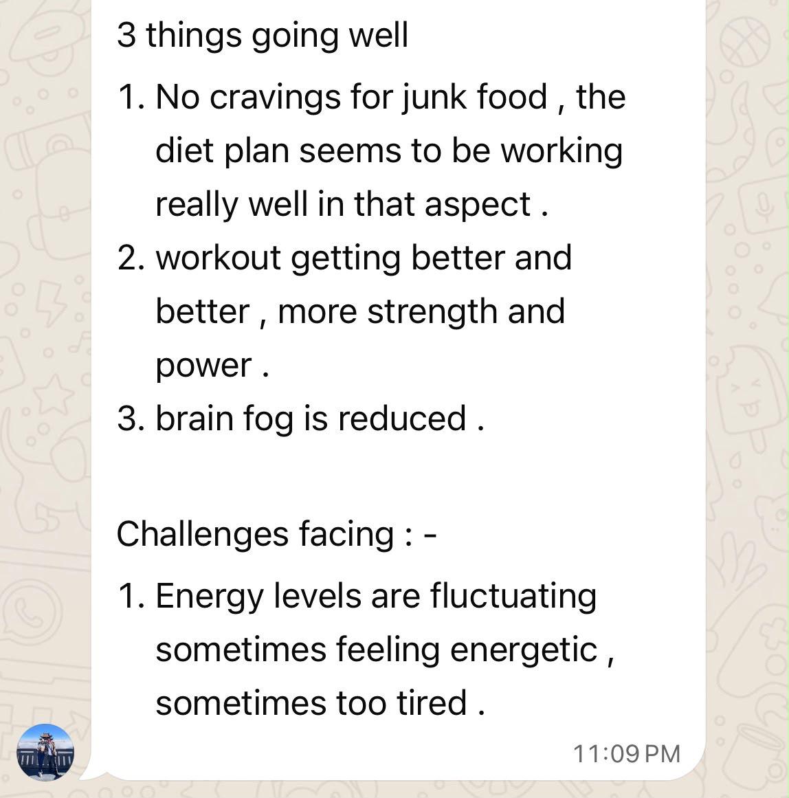 Client testimonial