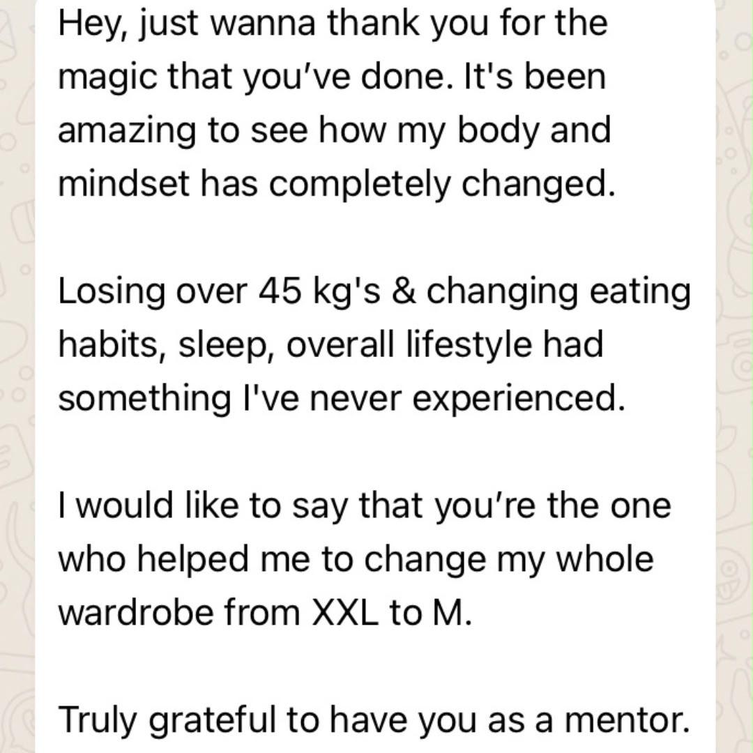 Client testimonial