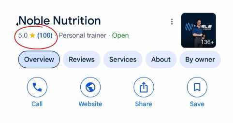 100 five-star reviews