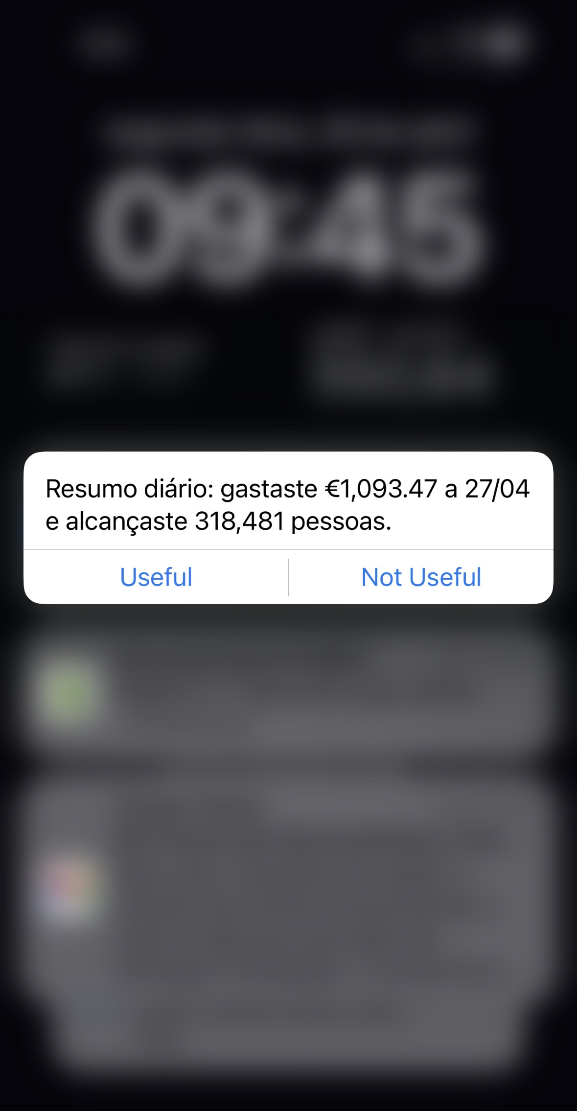 Gasto diário Meta