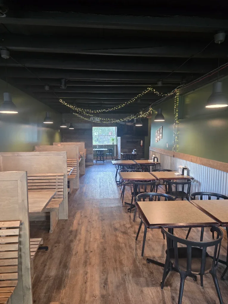 Interior of The Harvest Table — warm, casual diner atmosphere — TEMP-REPLACE