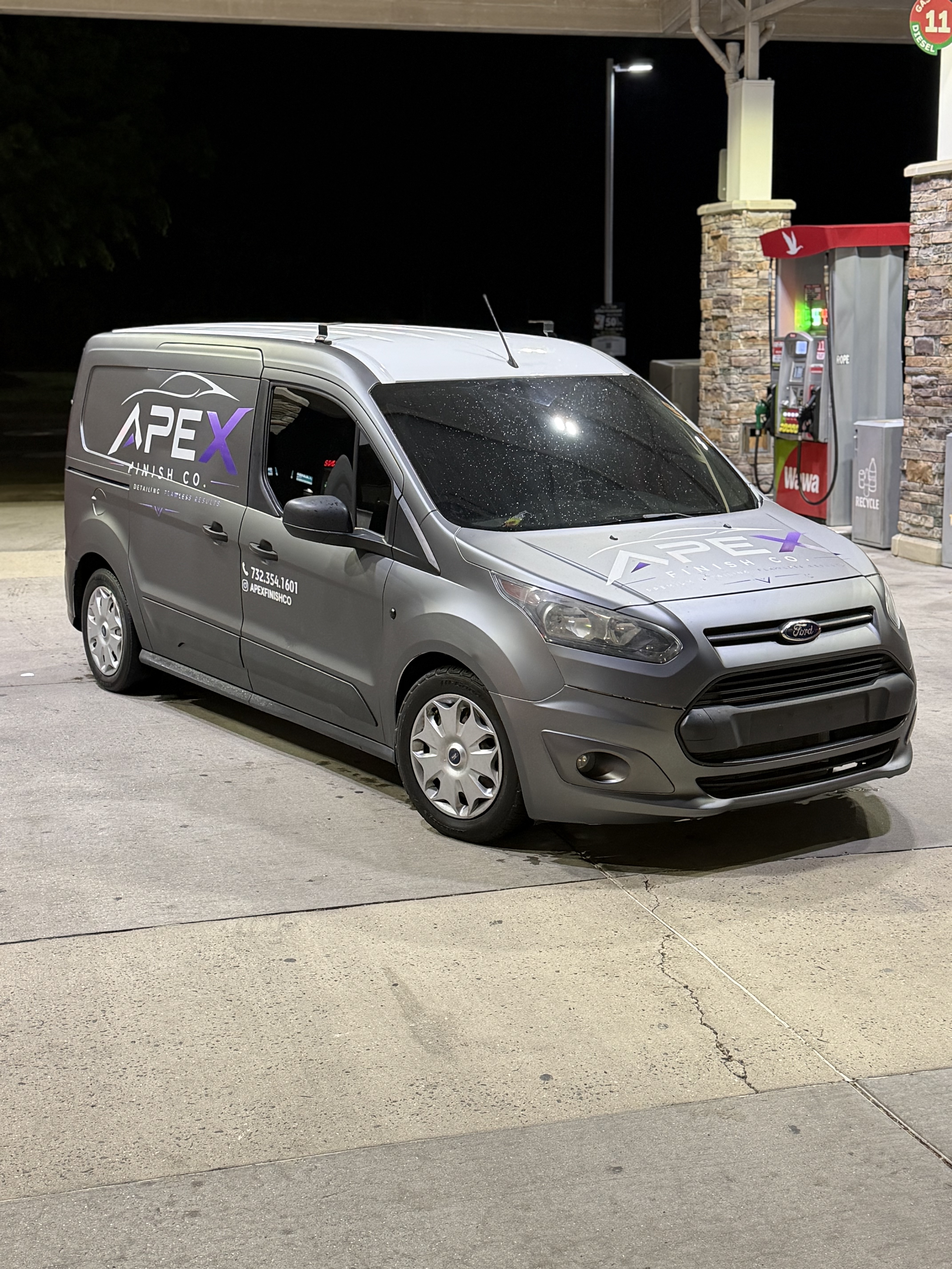 Apex Finish Co van at Wawa