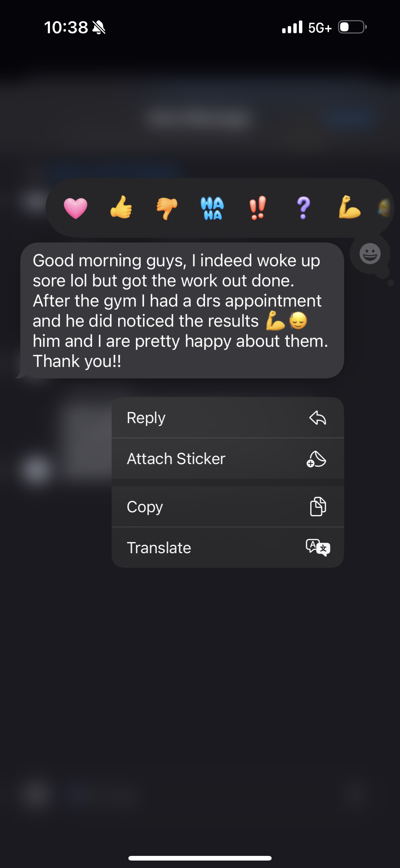 Client message