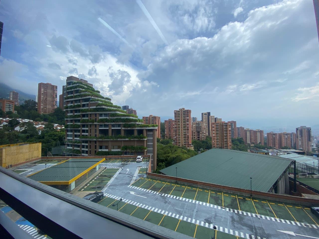 Medellín city view from the clinic