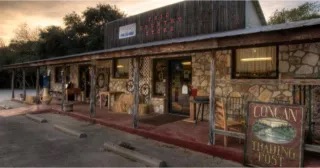 Interior or exterior shot of Neal's Dining Room, a popular family restaurant offering meals in the Concan area of the Frio River Valley.