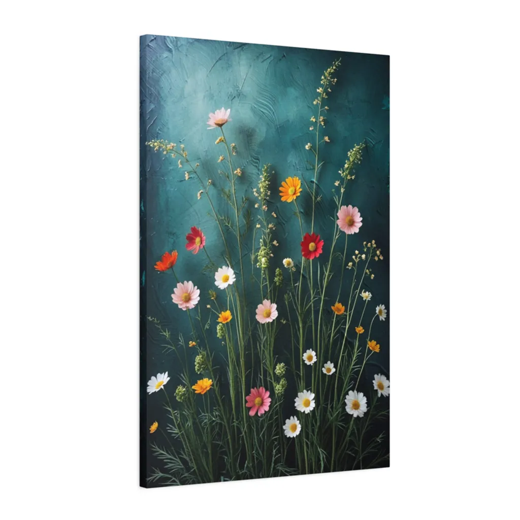 gallery quality wildflower print on canvas