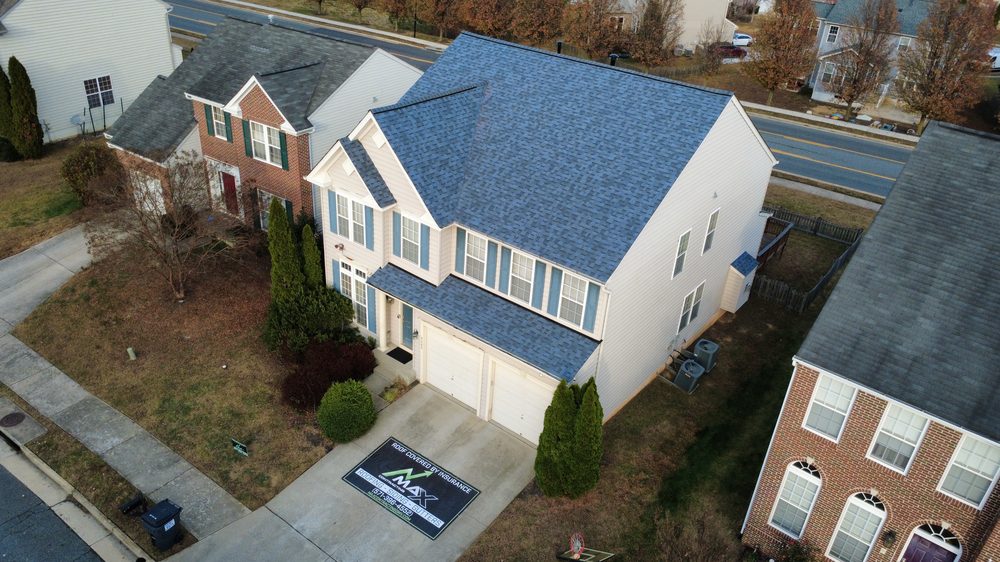 New shingle roof aerial