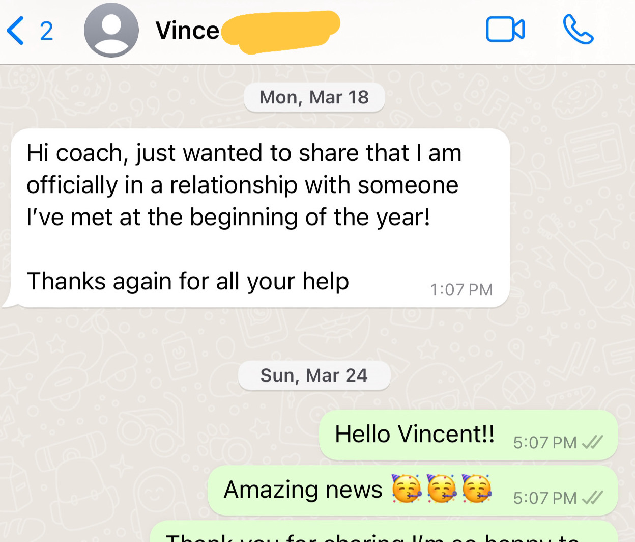 Client testimonial