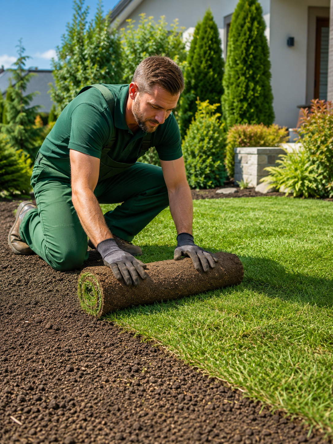 Landscaping at work