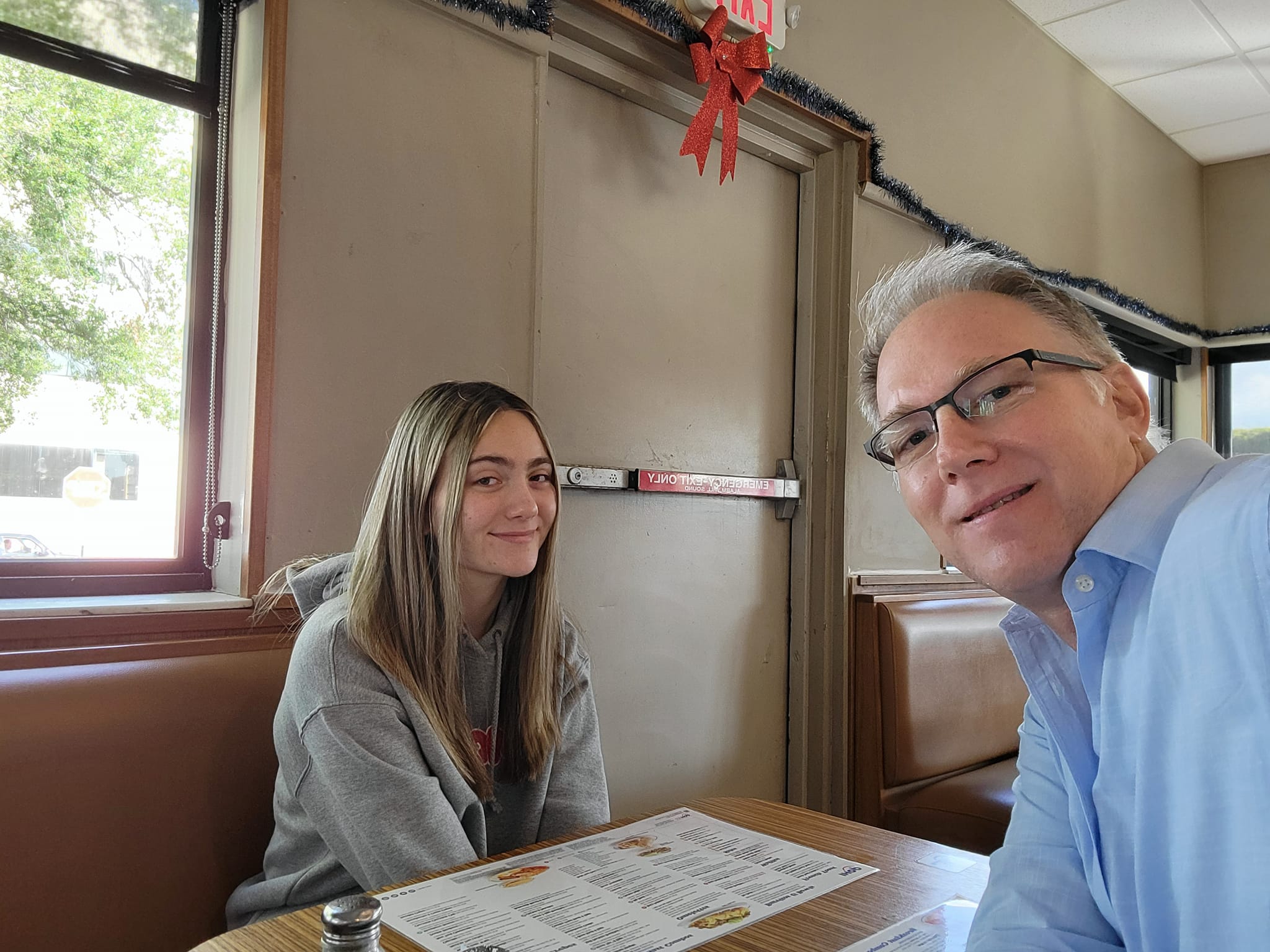 Joel Freis with his daughter Abby