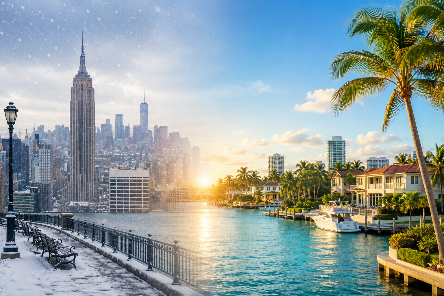 From snow to sunshine: NYC to Florida From snow to sunshine: NYC to Florida