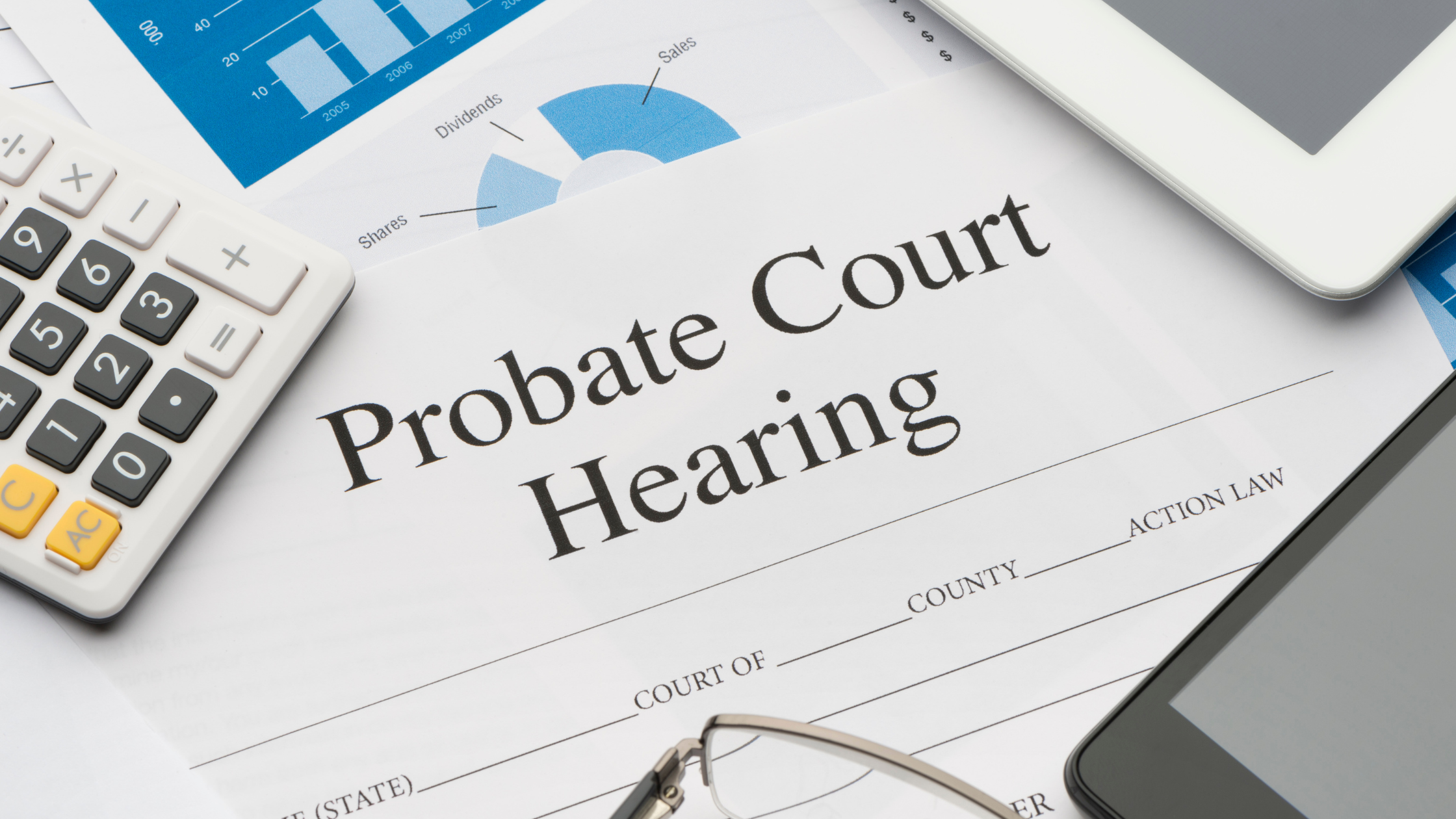 Probate court hearing Probate court hearing