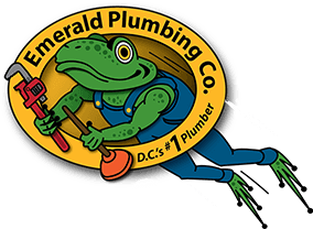 Emerald Plumbing Co. official frog logo