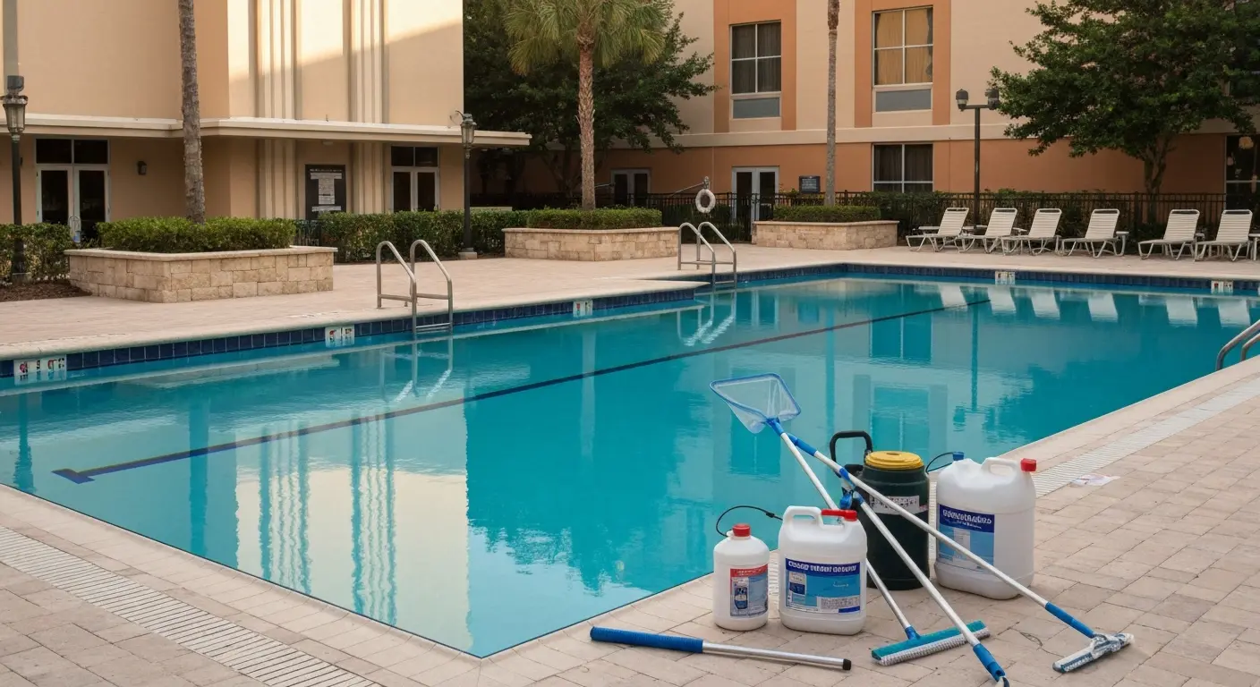 Commercial pool service