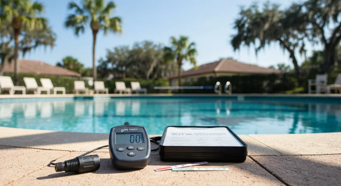 Water testing for pool chemistry