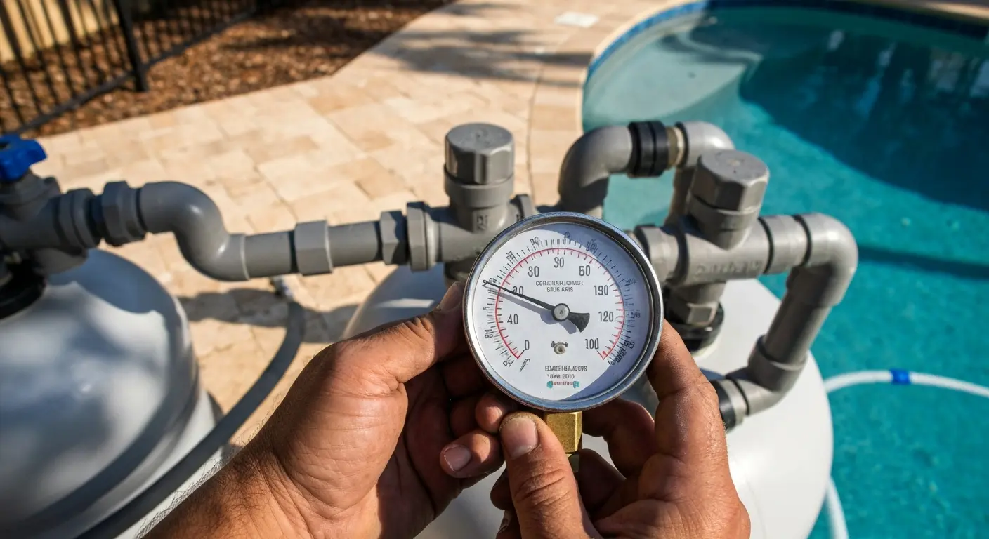 Pool filter pressure gauge repair