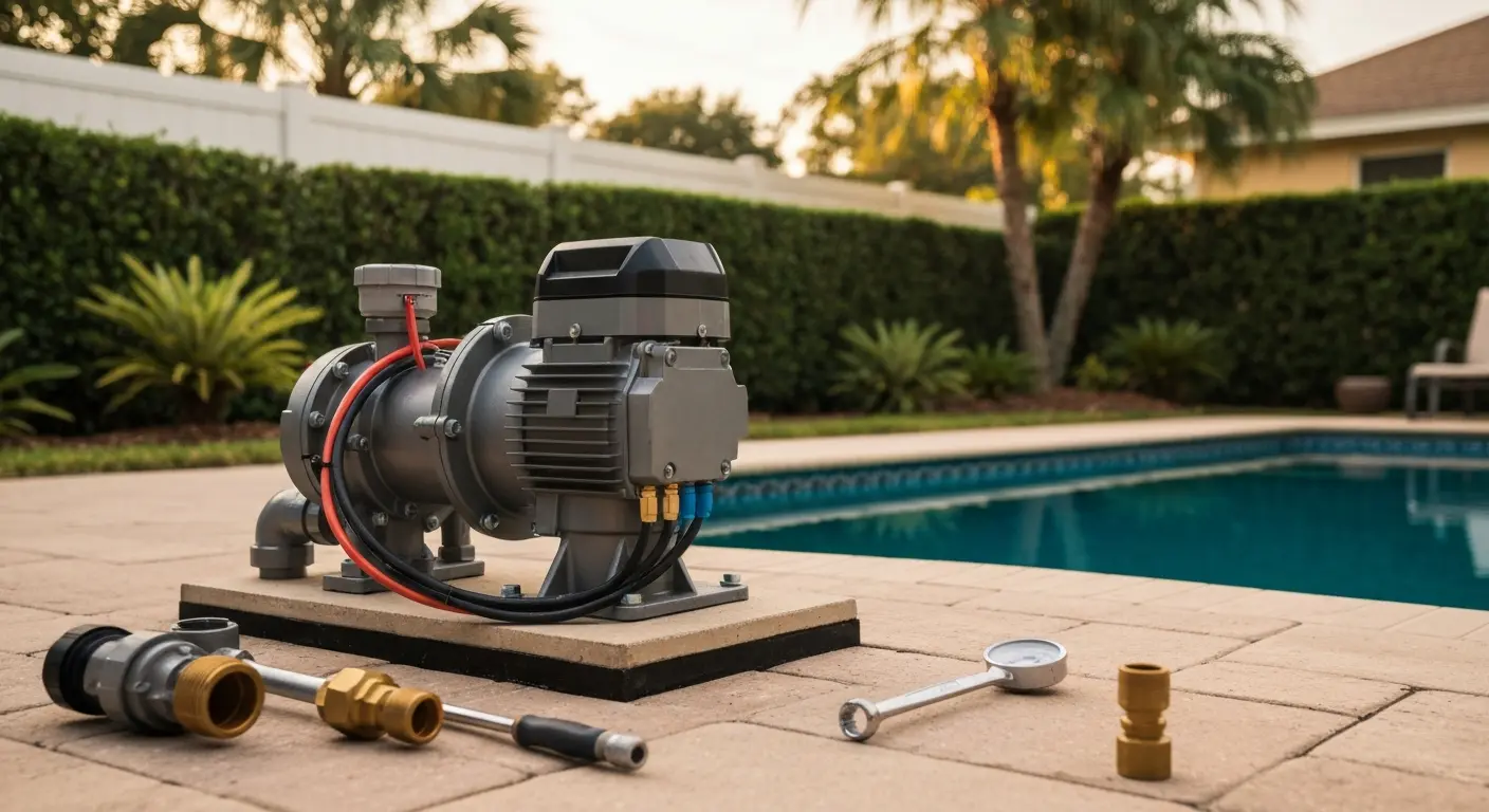 Pool pump motor replacement