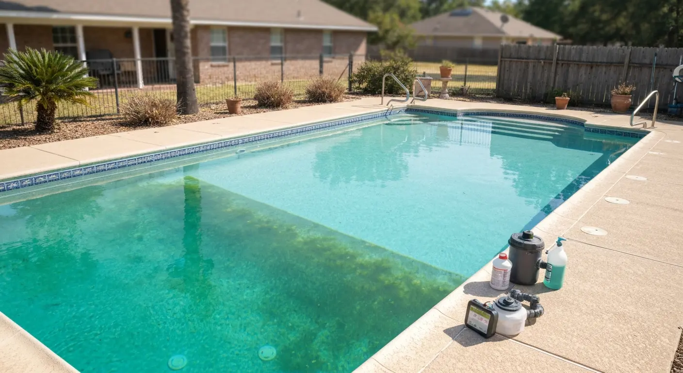 Green pool recovery