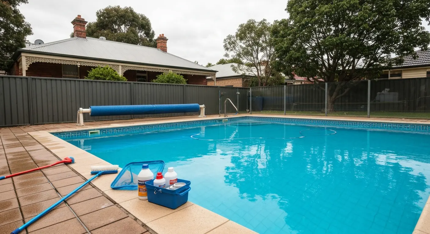 Weekly pool cleaning
