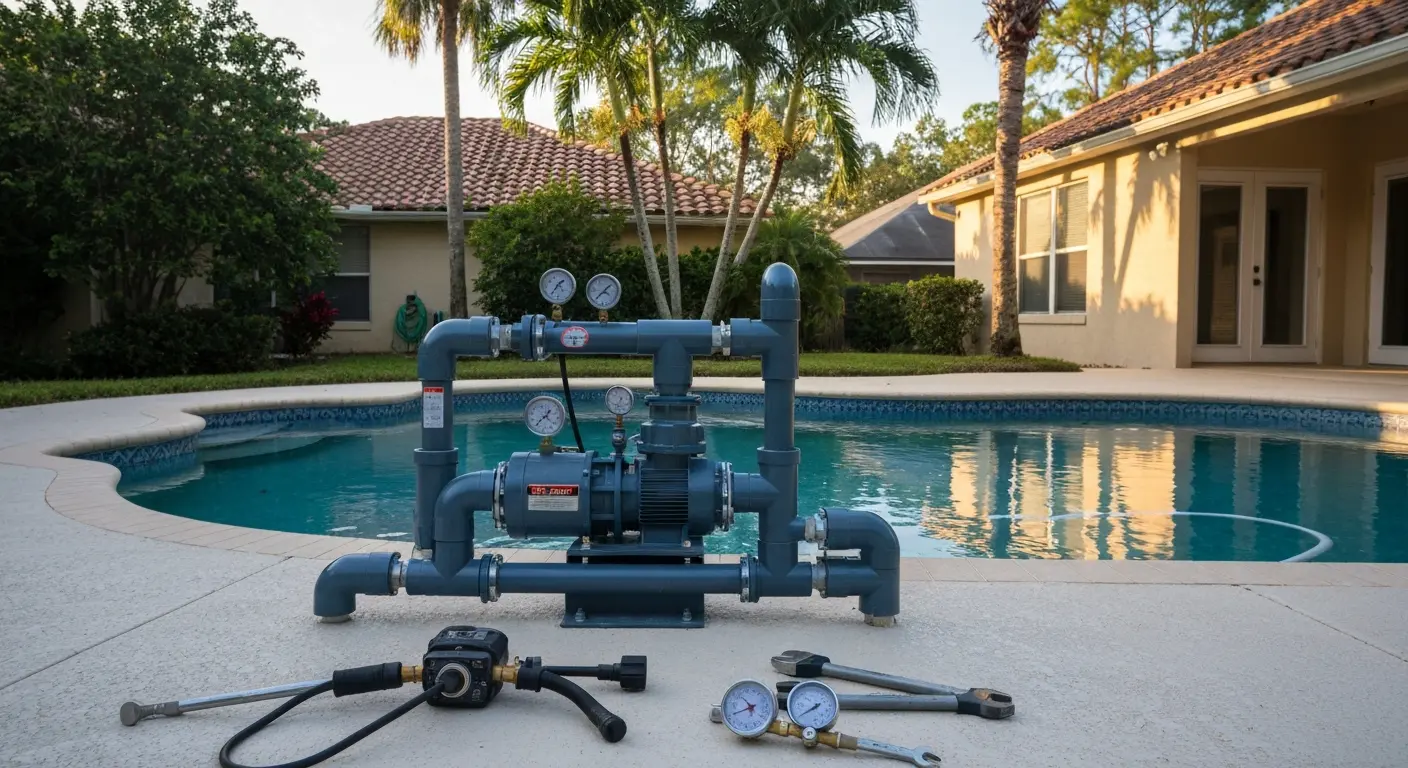 Pool pump installation service