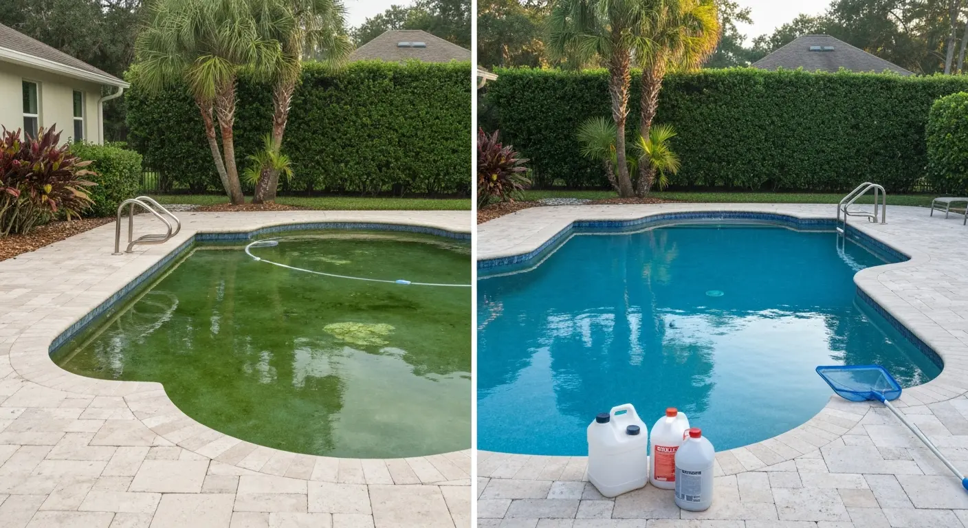 Green pool recovery process