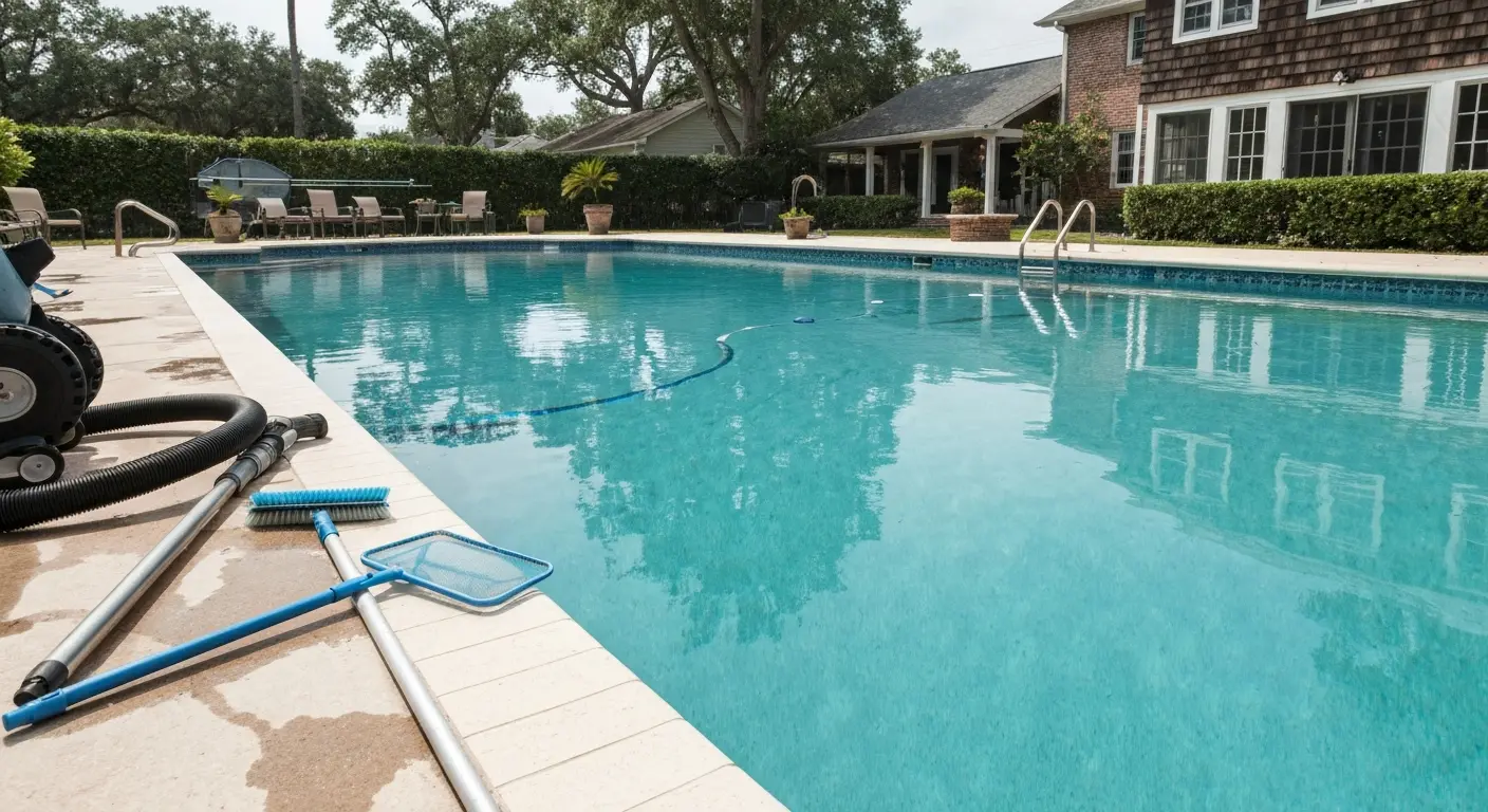 Pool deep cleaning service