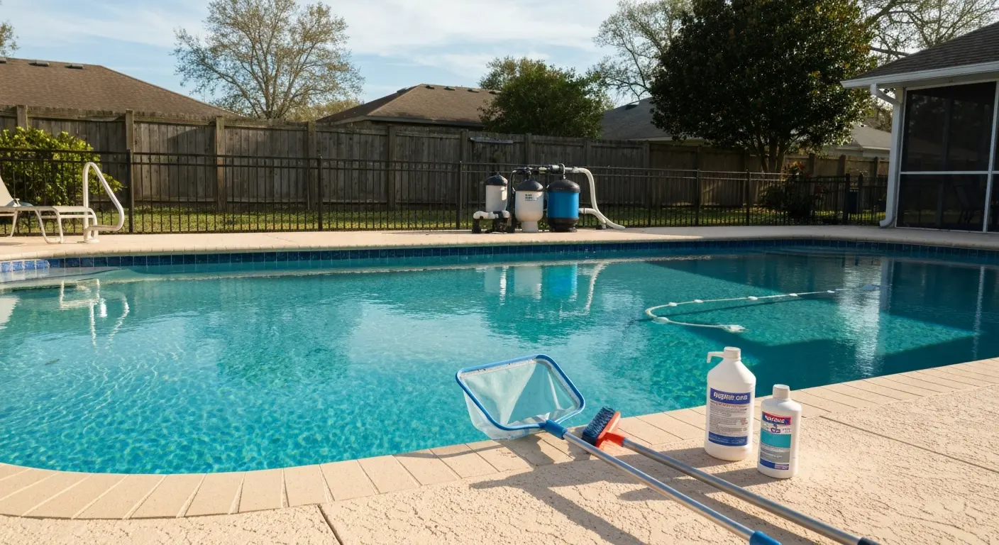 Seasonal pool preparation