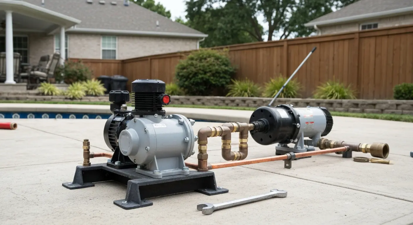 Energy-efficient pool pump installation