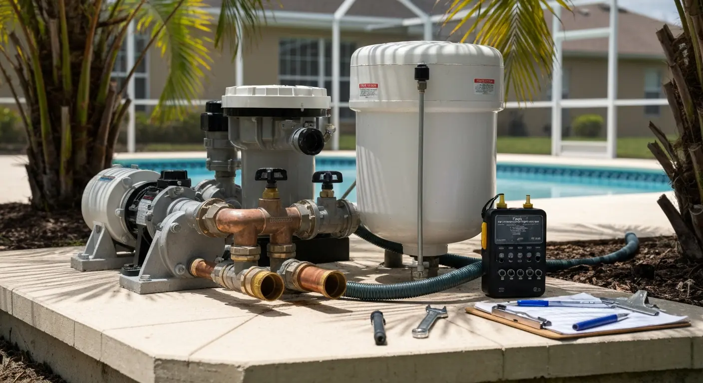 Pool equipment repair technician