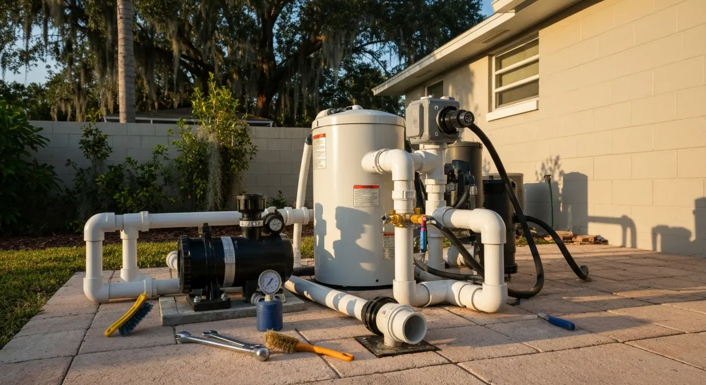Pool equipment maintenance and repair service