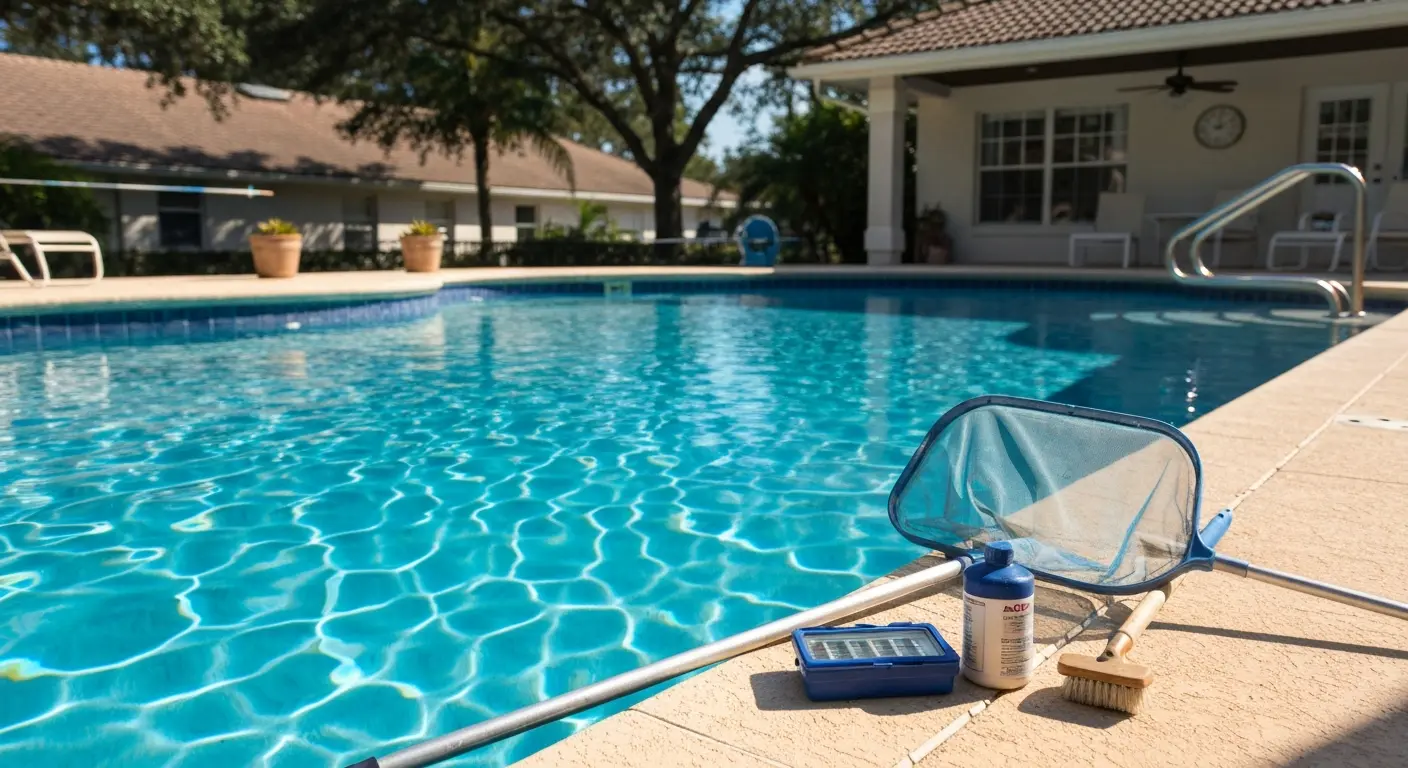 Weekly pool cleaning in Wekiwa Springs