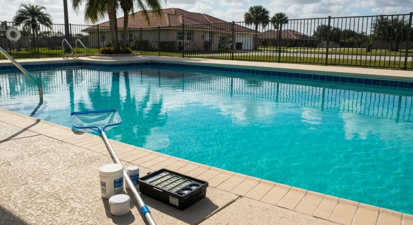 Weekly pool service