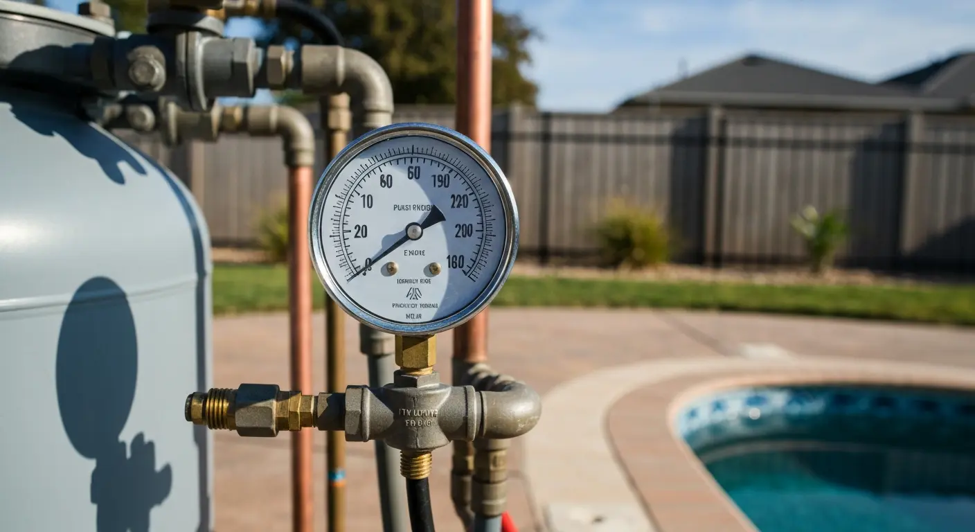 Pool pressure gauge testing