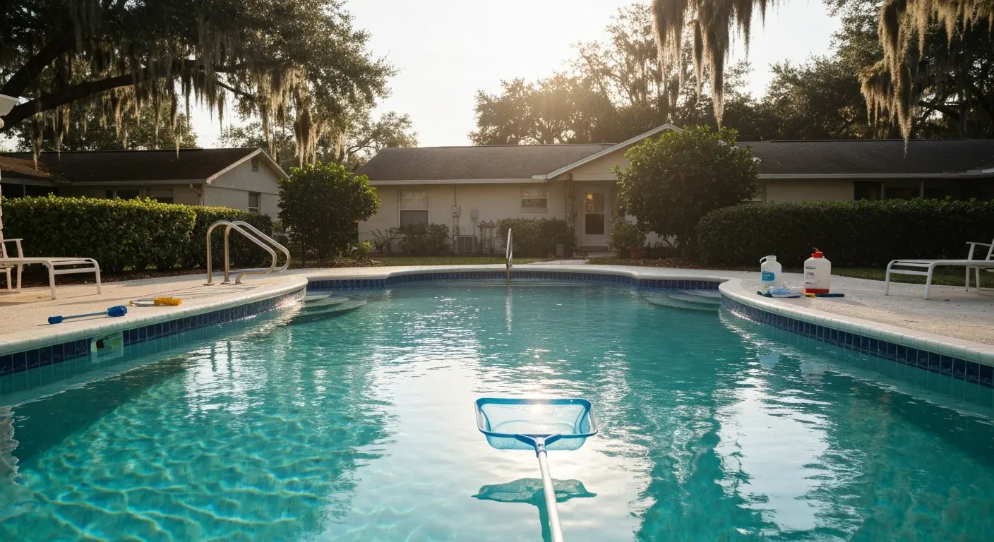 Weekly pool service
