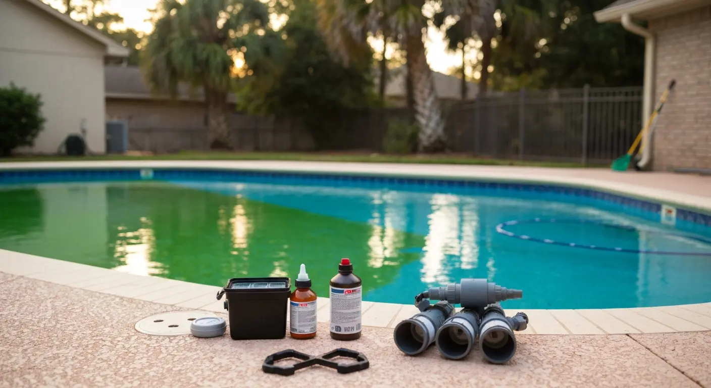 Green pool algae treatment