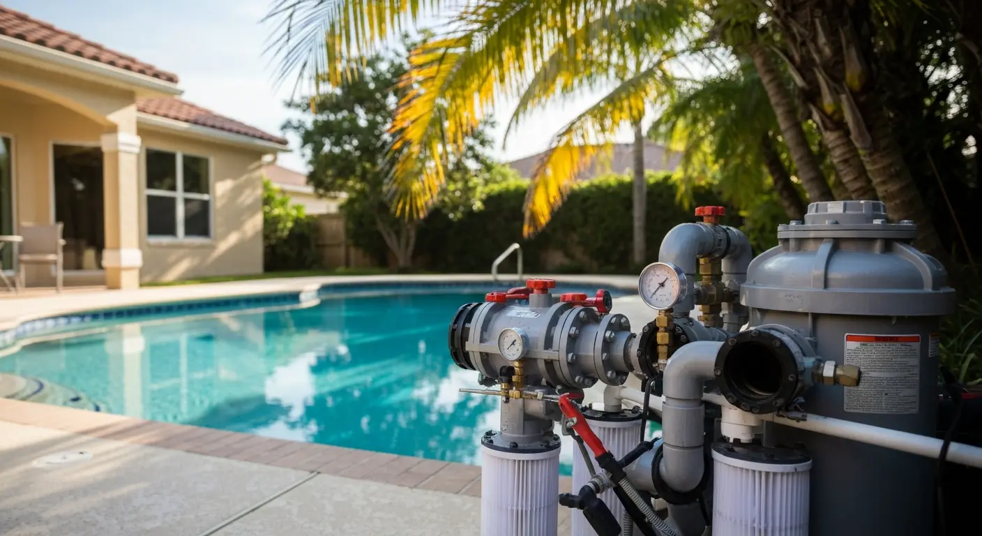 Pool filter repair service