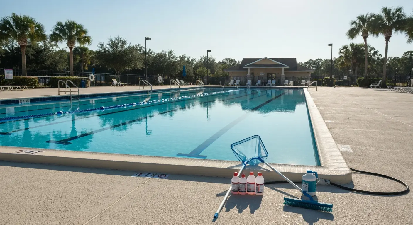 Commercial pool maintenance